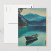 Carte Postale Le Mont Fuji du lac Yamanaka (Devant / Derrière)