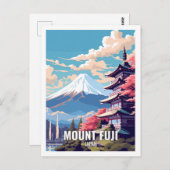 Carte Postale Le Mont Fuji Japon célèbres lieux de voyage (Devant / Derrière)