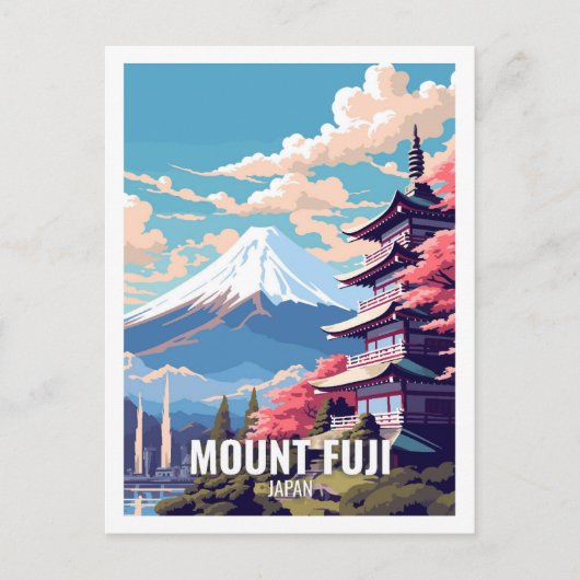 Carte Postale Le Mont Fuji Japon célèbres lieux de voyage (Devant)