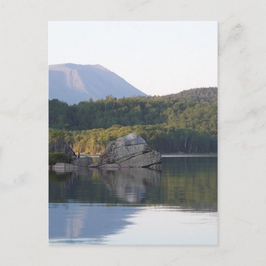 Carte Postale Le mont Katahdin du lac Rainbow (Devant)
