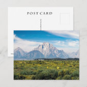 Carte Postale Le mont Moran dans le parc national de Grand Teton (Devant / Derrière)