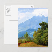 Carte Postale Le mont Pilatus, célèbre oeuvre d'Albert Bierstadt (Devant / Derrière)