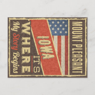 Carte Postale Le Mont Pleasant Iowa