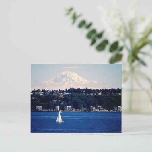 Carte Postale Le Mont Rainier vue depuis Puget Sound (Debout devant)