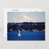Carte Postale Le Mont Rainier vue depuis Puget Sound (Devant / Derrière)