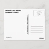 Carte Postale Le Mont Saint Michael France (Dos)