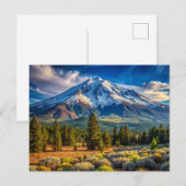 Carte Postale Le mont Shasta California Nature (Devant / Derrière)