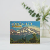 Carte Postale Le mont Shasta Vintage (Debout devant)