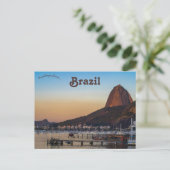 Carte Postale Le mont Sugarloaf au Brésil (Debout devant)