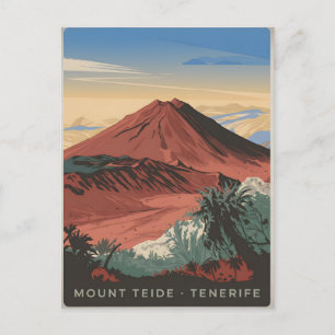 Carte Postale Le Mont Tide Tenerife vintage