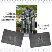 Carte Postale Le monument afro-américain Savannah Géorgie