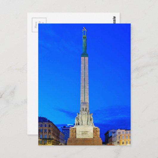 Carte Postale Le monument de la liberté (Devant / Derrière)