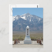 Carte Postale Le monument de Manzanar (Devant / Derrière)