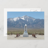 Carte Postale Le monument de Manzanar (Devant / Derrière)