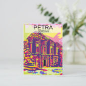 Carte Postale Le monument de Petra en Jordanie (Debout devant)