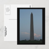 Carte Postale Le monument de Washington (Devant / Derrière)