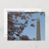 Carte Postale Le monument de Washington (Devant / Derrière)