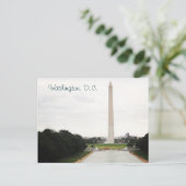 Carte Postale Le monument de Washington (Debout devant)