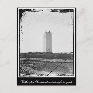 Carte Postale Le monument de Washington pendant 25 ans.