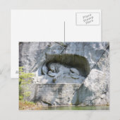 Carte postale Le Monument du Lion, Lucerne, Suisse (Devant / Derrière)