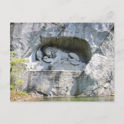 Carte postale Le Monument du Lion, Lucerne, Suisse (Devant)