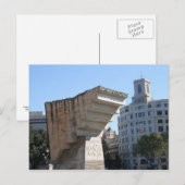 Carte Postale Le monument Francesc Macià, Barcelone (Devant / Derrière)