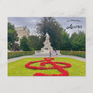 Carte Postale Le Monument Mozart à Vienne Autriche