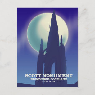 Carte Postale Le monument Scott, Édimbourg, Écosse