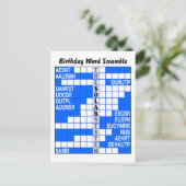 Carte Postale Le mot système solaire (Debout devant)