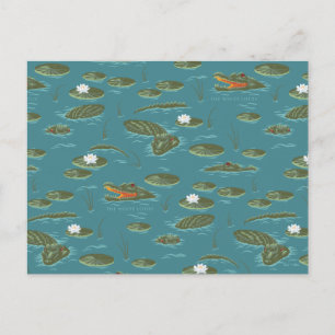 Carte Postale Le motif Alligator Waters du White Lotus