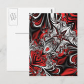Carte Postale Le motif de Fractal (Devant / Derrière)