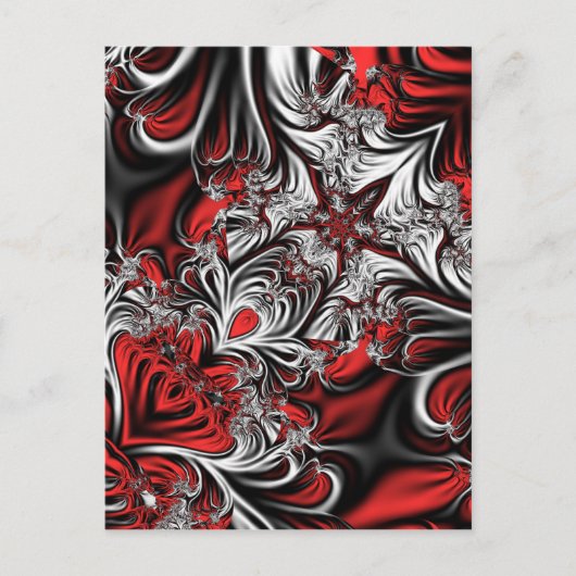 Carte Postale Le motif de Fractal (Devant)