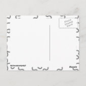 Carte Postale Le Motif de pièce de casse-tête manquant (Dos)