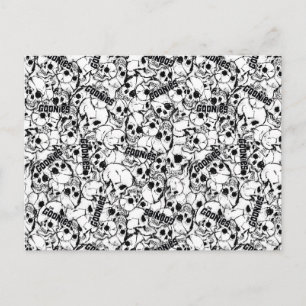 Carte Postale Le Motif du crâne sauvage à un oeil des Goonies