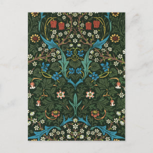 Carte Postale Le motif Tulipe de William Morris (1834-1896).