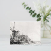 Carte Postale Le moulin, 1641 (Debout devant)