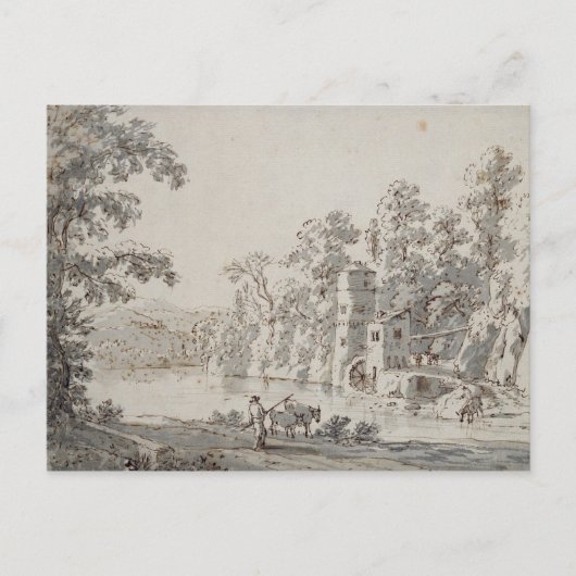 Carte Postale Le moulin à eau de la Ford (Devant)