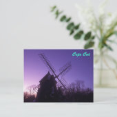 Carte Postale Le moulin à vent Cape Cod à Twilight (Debout devant)