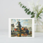 Carte Postale Le moulin à vent, Claude Monet 1871 (Debout devant)