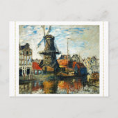 Carte Postale Le moulin à vent, Claude Monet 1871 (Devant)