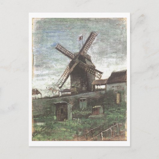Carte Postale Le Moulin de Blute-Fin, Van Gogh Fine Art (Devant)