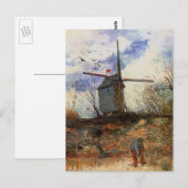 Carte Postale Le Moulin de la Galette by Vincent van Gogh (Devant / Derrière)