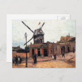 Carte Postale Le Moulin de la Galette par Vincent van Gogh (Devant / Derrière)