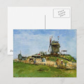 Carte Postale Le Moulin de la Galette par Vincent van Gogh (Devant / Derrière)
