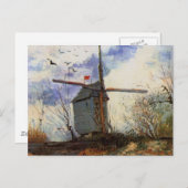 Carte Postale Le Moulin de la Galette par Vincent van Gogh (Devant / Derrière)