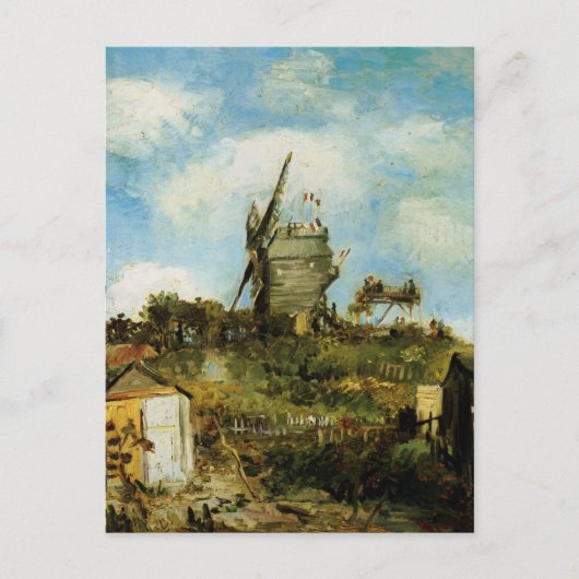 Carte Postale Le Moulin de la Galette par Vincent van Gogh (Devant)