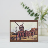 Carte Postale Le Moulin De La Galette Par Vincent Van Gogh (Debout devant)