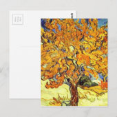 Carte Postale Le Mulberry Tree, Vincent Van Gogh (Devant / Derrière)