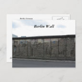 Carte Postale Le mur de Berlin (Devant / Derrière)