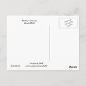 Carte Postale Le mur de Berlin (Dos)